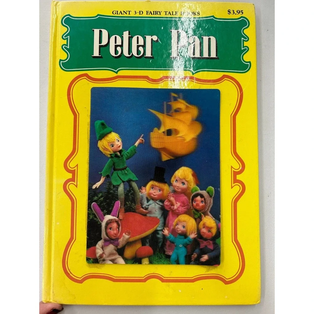 Peter Pan Giant 3-D Fairy Tale Book Playmore 1970s‎ Classic Children's